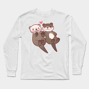 Kawaii Otters Long Sleeve T-Shirt